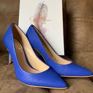 Jessica Simpson Blue Pumps — Like New in Box